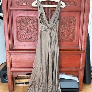 Beautiful vintage satin (silk?) gown from Edinburgh Scotland